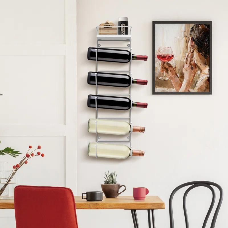 Sorbus 5-Tier Wall Mounted Metal Towel Rack with Shelf