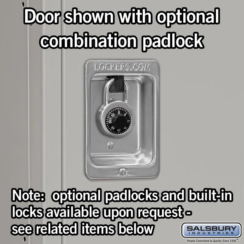 Salsbury Industries Metal 2 - Tier 36'' with Padlock