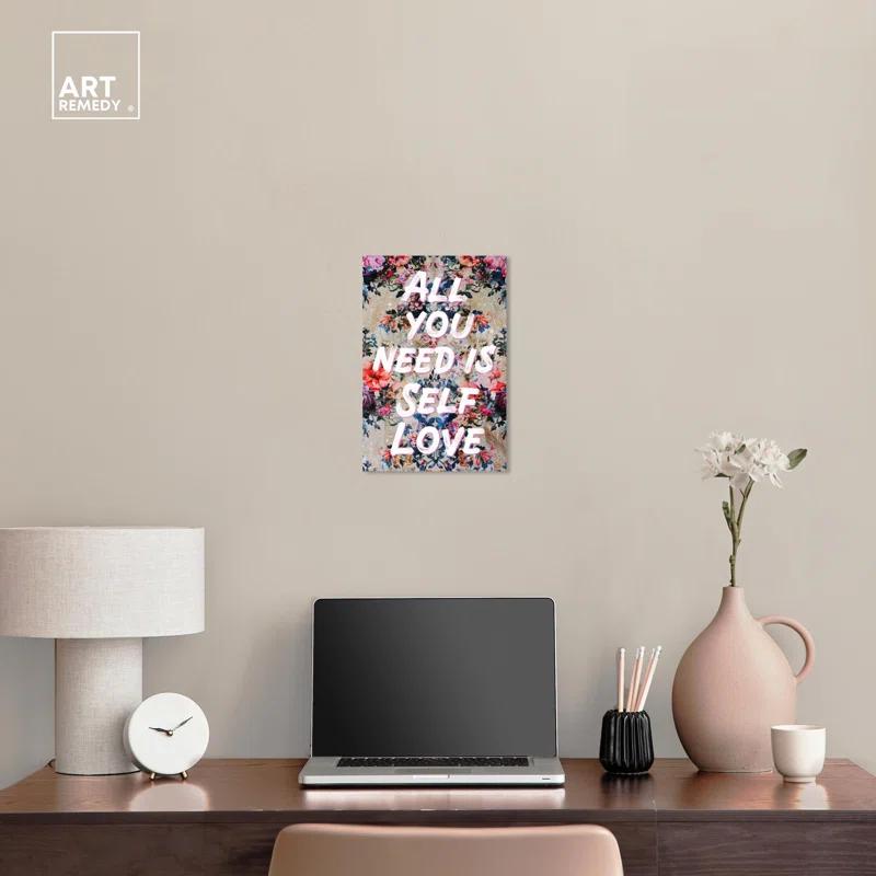Art Remedy All You Need is Self Love Canvas Trend Pink Wall Art by Art Remedy