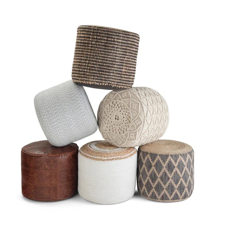 Simpli Home Coates Upholstered Pouf