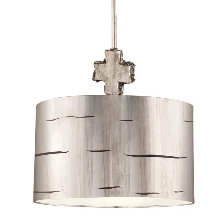 Lucas McKearn Fragment 15" 1-light Traditional Resin Pendant in Gold Leaf