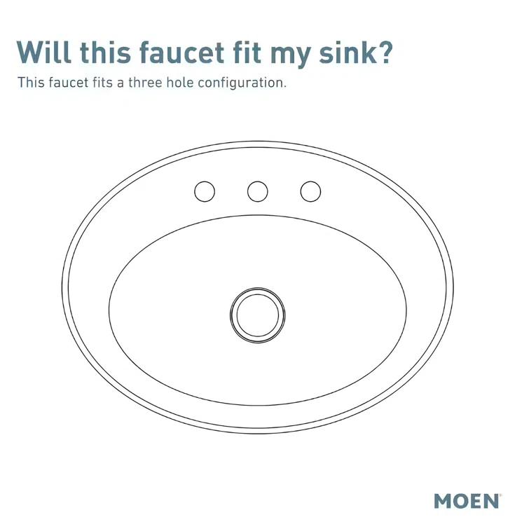 Moen Moen Banbury 8 In. Widespread Double Handle High-Arc Bathroom Faucet In Mediterranean (Valve Included) 84947-CH