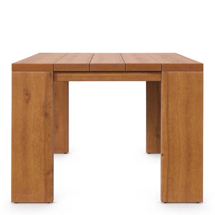 Modway Tahoe Outdoor Patio Acacia Wood Side Table In Natural & Reviews | Wayfair
