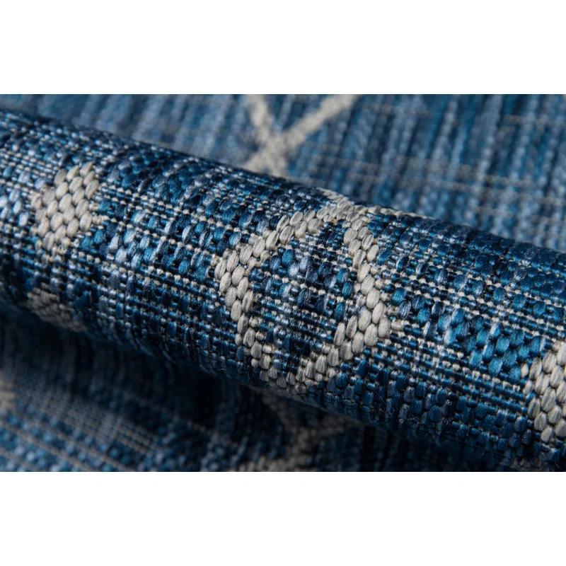 Novogratz Momeni Villa Monaco Power Loom Blue Rug