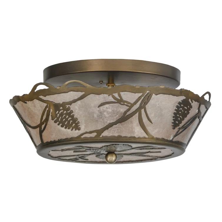 Meyda Lighting Mica Semi Flush Mount