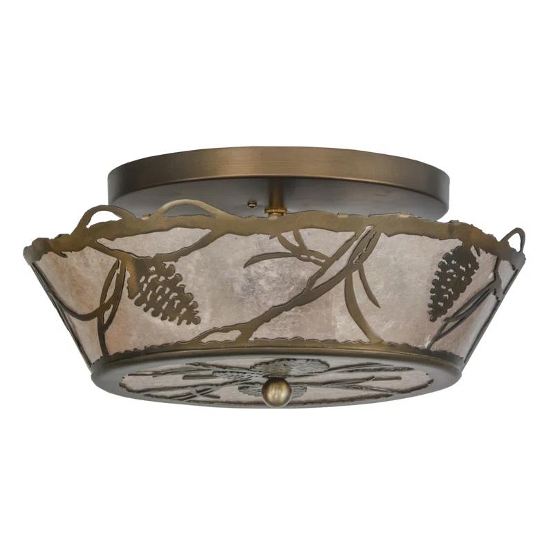 Meyda Lighting Mica Semi Flush Mount