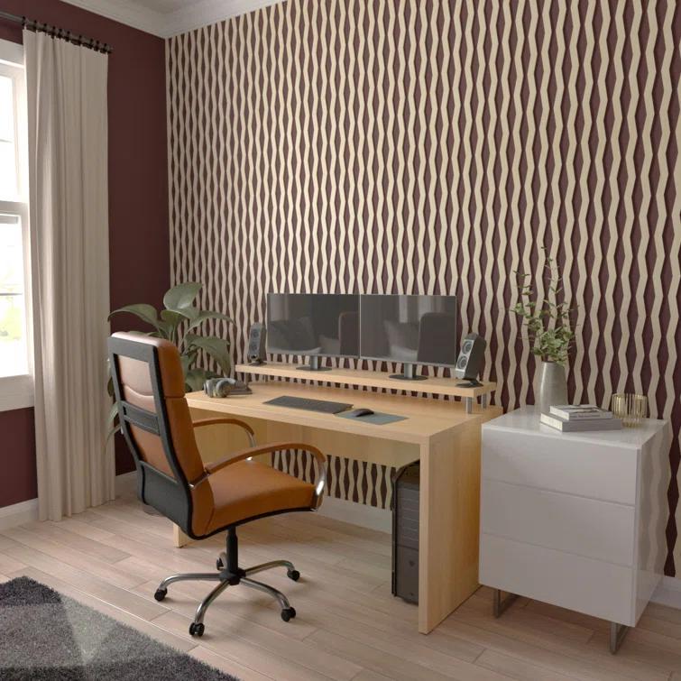Ekena Millwork Eastport Adjustable Wood Decorative Slat Wall Panel Kit