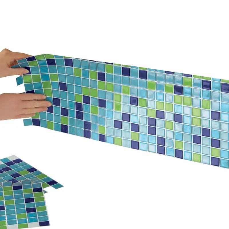 Winston Brands Mosaic 10'' W x 10'' L Gel Peel and Stick Mosaic Tile