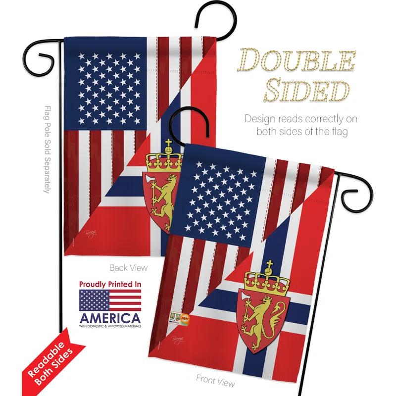 Breeze Decor Double Sided 18.5'' H x 13'' W Polyester Garden Flag