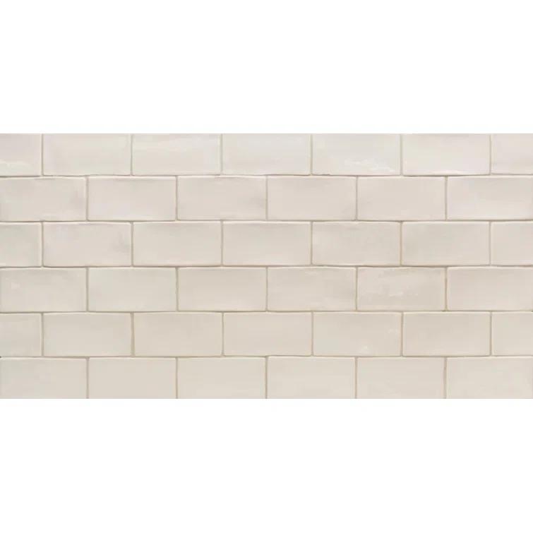 Barcelona 3x6 Blanco Polished Ceramic Subway Wall Tile (5.38 Sq. Ft. / Case)