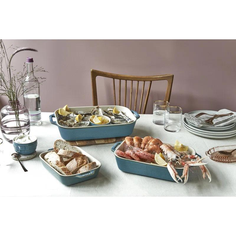 Staub ® Turquoise Rectangular Bakers, Set of 3