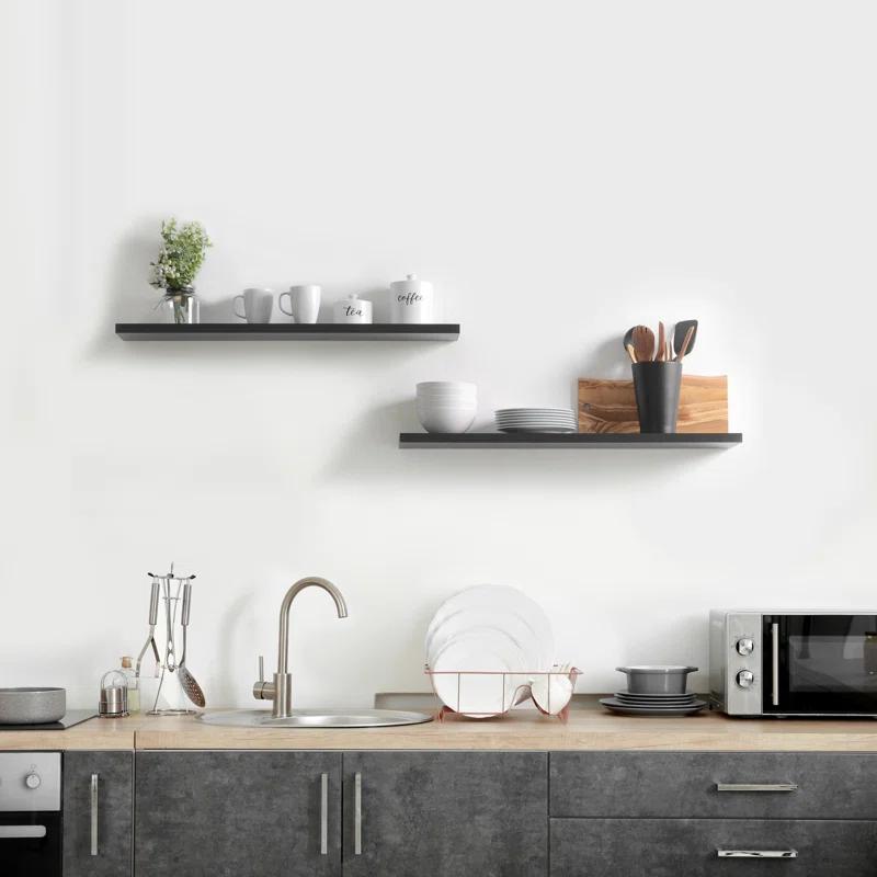 Delta Design 2 Piece Wall Shelf Set (Set of 2)