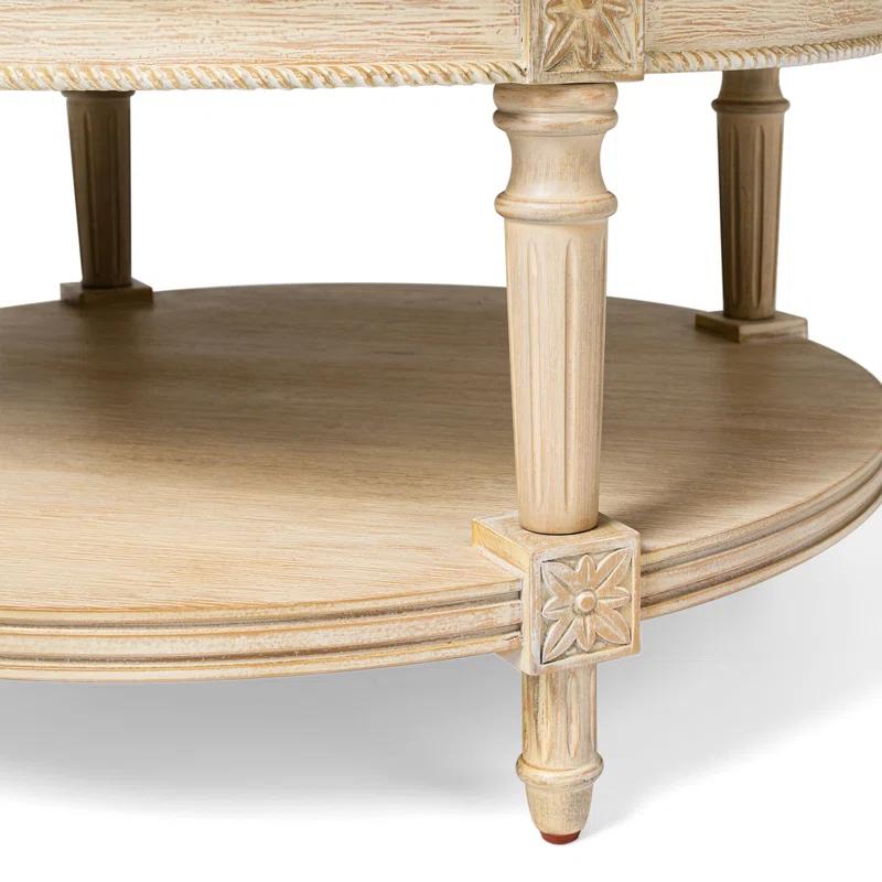 Maven Lane Pullman Round Wooden Coffee Table