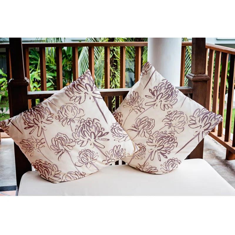 e by design Floral Reversible Throw Pillow