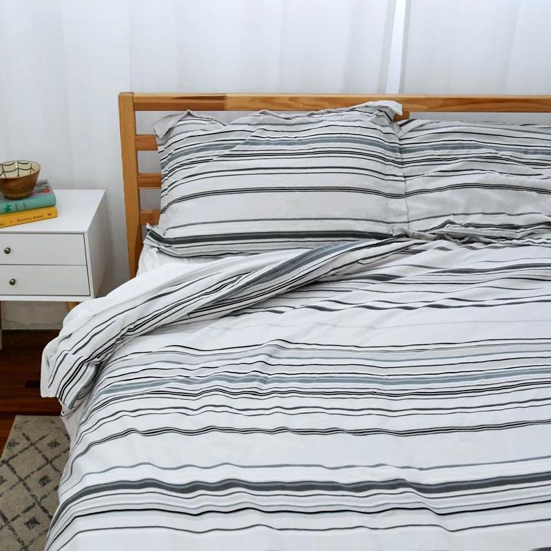 SouthShore Fine Linens Coastal Stripes Collection Striped Microfiber Sheet Set