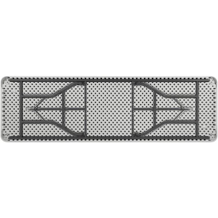 Lorell Ultra-Lite Folding Table - Powder Coated Base X 96" Table Top Width X 30" Table Top Depth - 29.25" Height - Platinum, Gray | Wayfair