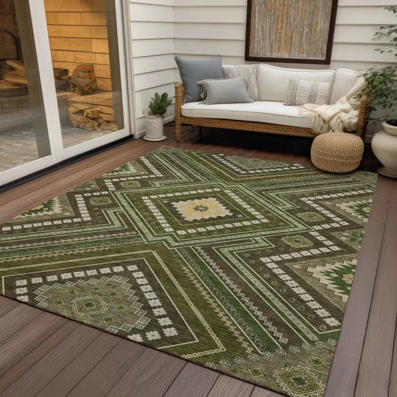 Machine Washable Indoor/Outdoor Chayden ACN1010 Rug