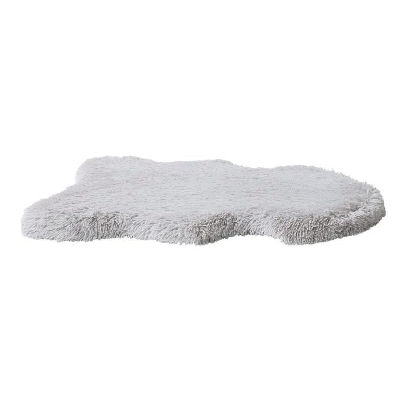 Friends Forever Nala Puprug Faux Fur Orthopedic Dog Bed with Foam, Pup Faux Fur Rug with Removable Bed Cover