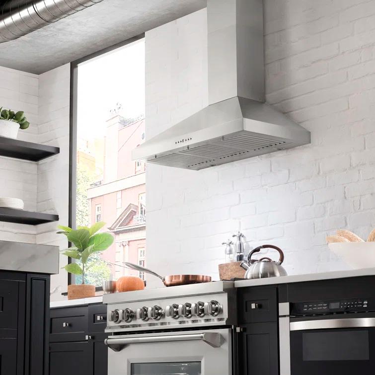 ZLINE 30 in. Convertible Vent Convertible Vent Wall Mount Range Hood in Stainless Steel (KL3-30)