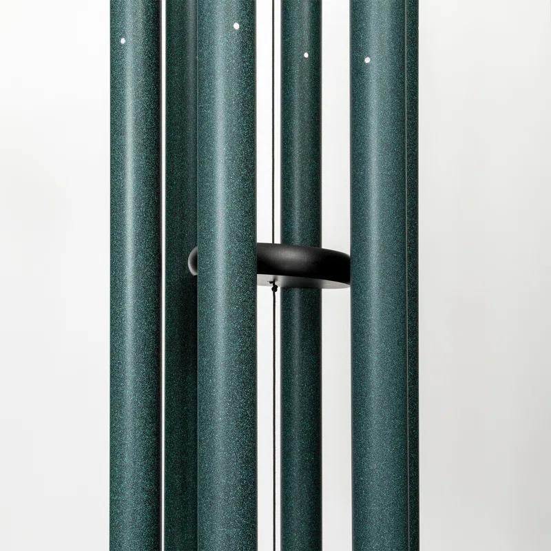 Green Aluminum 56" Wind Chime for Patio and Garden