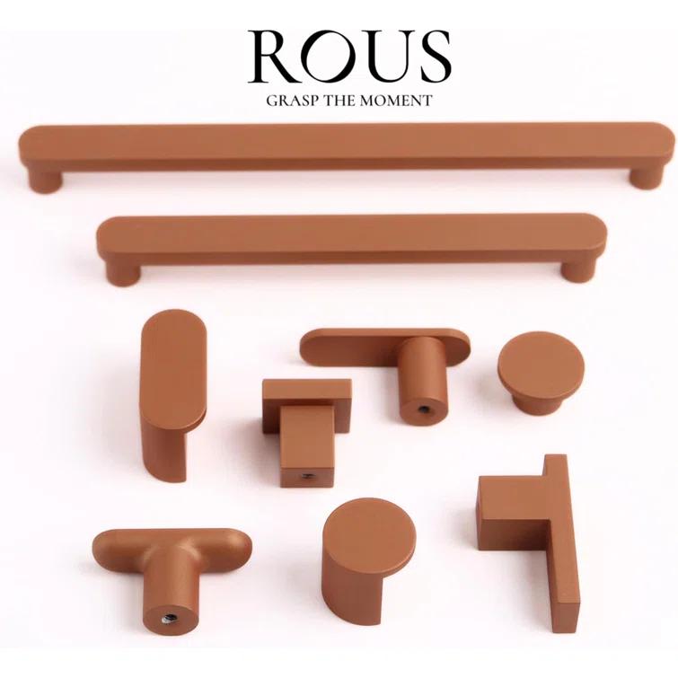 ROUS ROUS Mid-Century Modern Cabinet T Bar Drawer Knobs