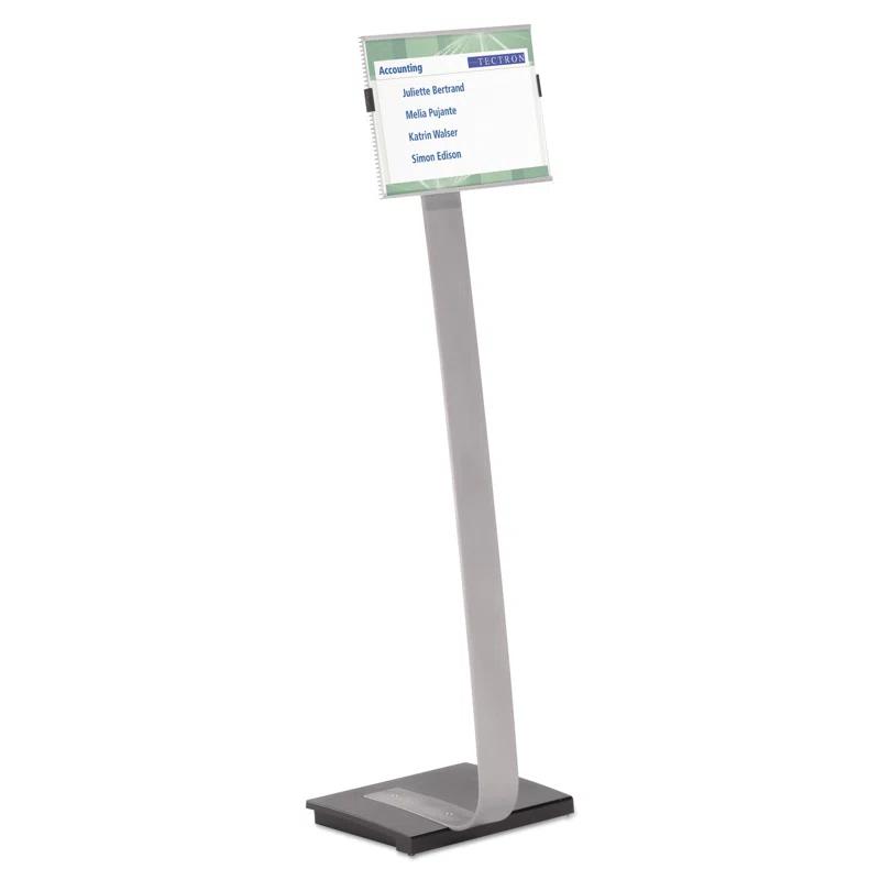 Info Sign Duo Floor Sign Stand For Letter-Size Inserts, 44-1/2" High