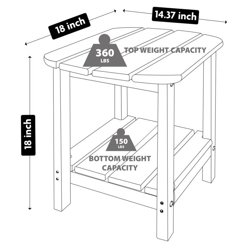 Highland Dunes Alieda Outdoor Table