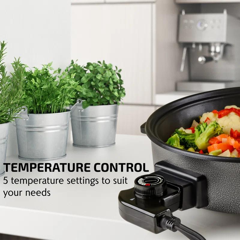 OVENTE 12" Electric Skillet and Frying Pan & Reviews | Wayfair