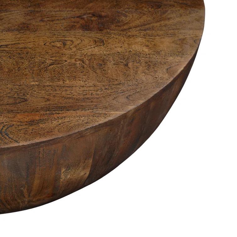 Vivenne Mango Wood Drum Coffee Table