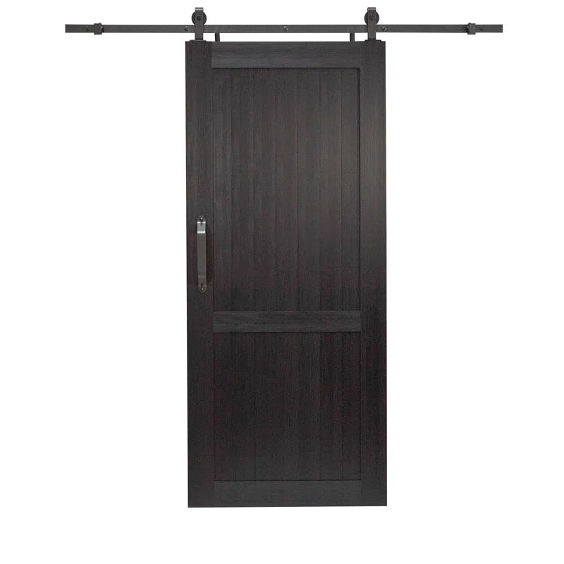 LTL Home Products Millbrooke 84'' Hollow Paneled with Installation Hardware Kit Barn Door