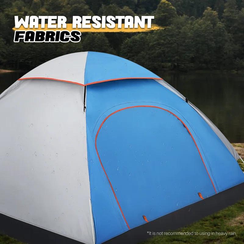 MoNiBloom 2 Person Instant Automatic Pop Up Camping Tent Waterproof Dome Tent with Rain Fly for Outdoor Hiking
