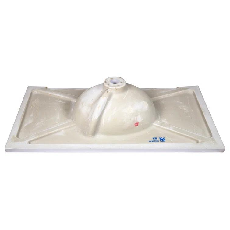 Alcott Hill® 37 Inch Cultured Marble Vanity Top with Backsplash, Improved Package