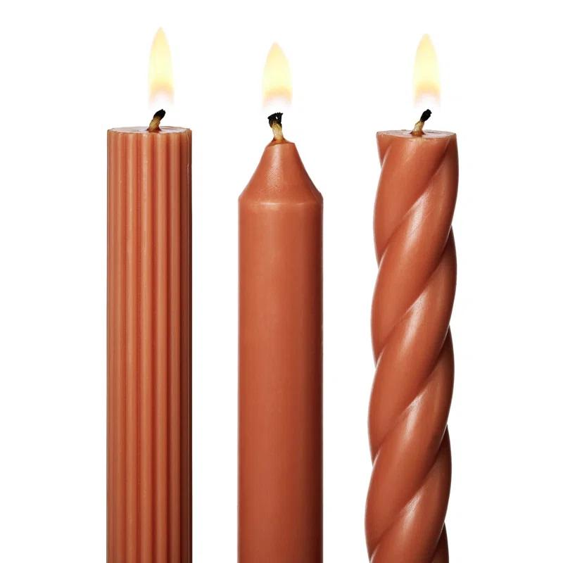 ILLUME Beautifully Done Unscented Assorted Candle Tapers 3-Pack
