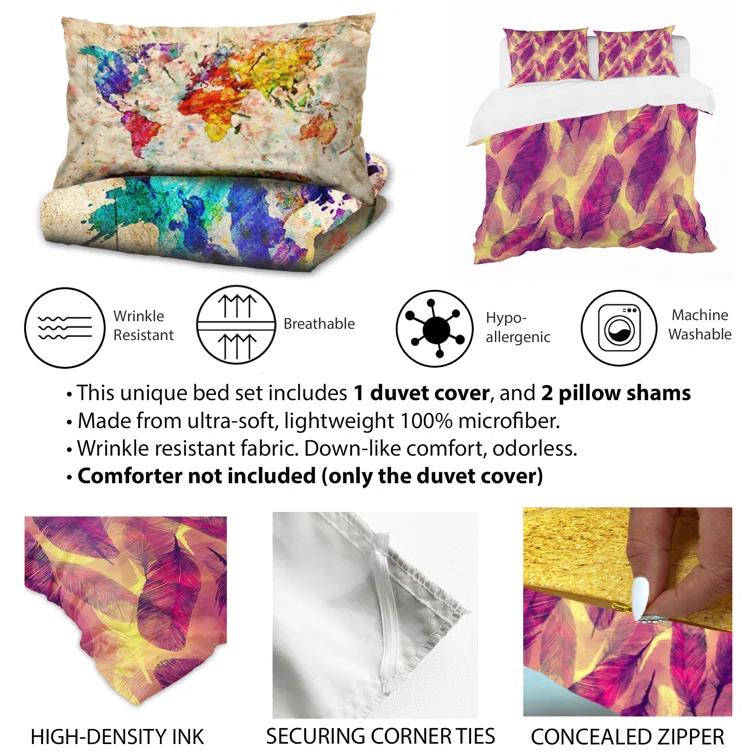 Design Art Retro Art Deco - Mid century bedding set - Modern Mid-century Bed cover set