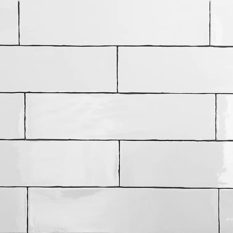 Barcelona 3" W x 12" L Polished Ceramic Subway Wall Tile (10.76 Sq. Ft. / Case)