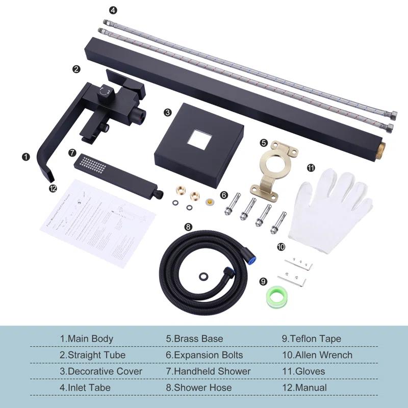 Floor Tub Filler with Diverter