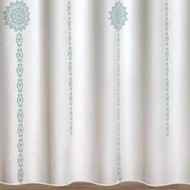 Lush Decor Stripe Medallion Shower Curtain
