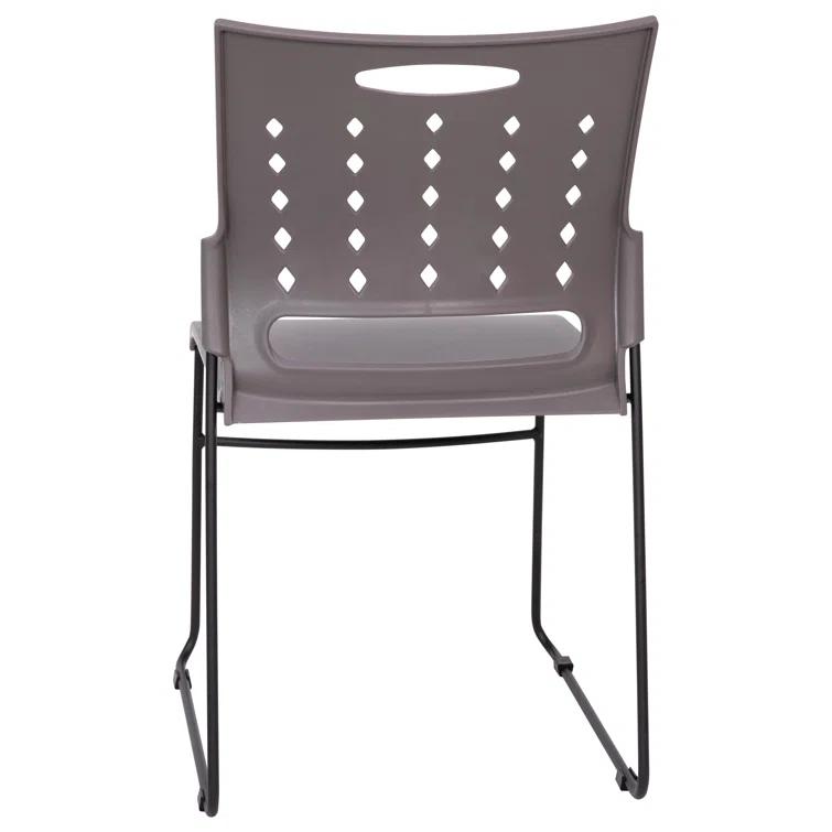 Flash Furniture 881 lb. Capacity Sled Base Stack Chair with Carry Handle and Air-Vent Back
