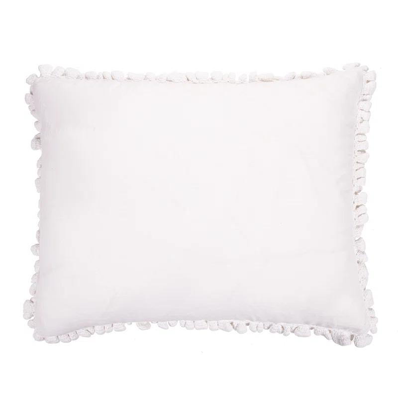 Lily Washed Linen Ruffled Classic Chic Romantic Farmhouse Pillow Sham
