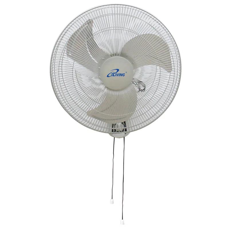 iLIVING ILG8IN18X Glow Oscillating Wall Mount Fan with Adjustable Tilt, 18-inch, 3 Speed, Metal Grille and Blade, 90 Degree Oscillation, Airflow 1650CFM, Ideal for Home, Bedroom, Gym & Office, Greenhouse