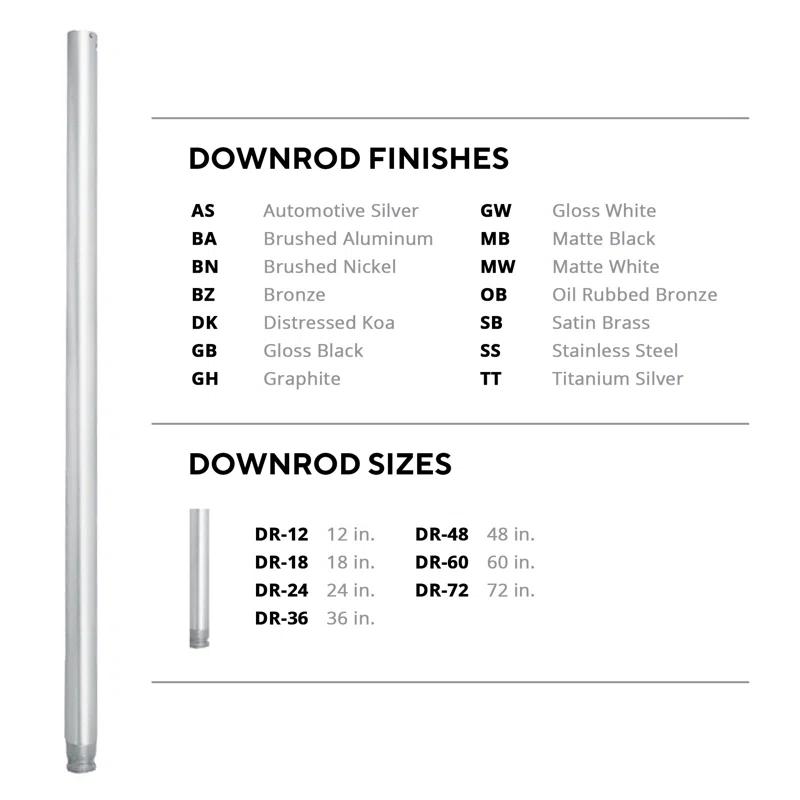 Modern Forms Ceiling Fan Downrod