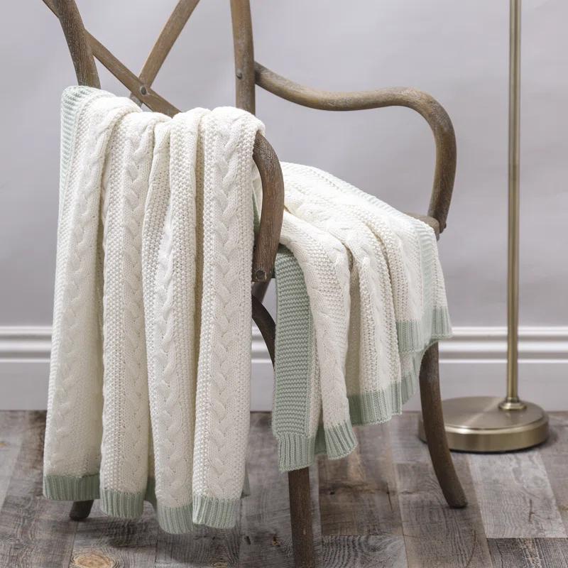 Allied Home Cable Knit Throw Blanket