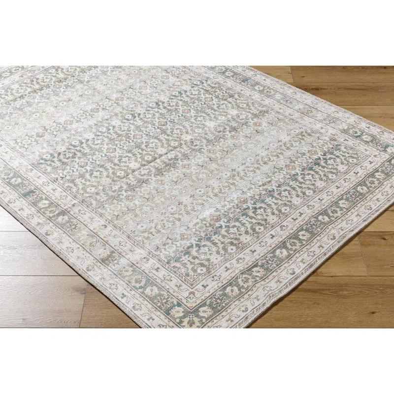 Our PNW Home x Livabliss Our PNW Home x Livabliss Machine Washable Oriental Boho Olive Area Rug