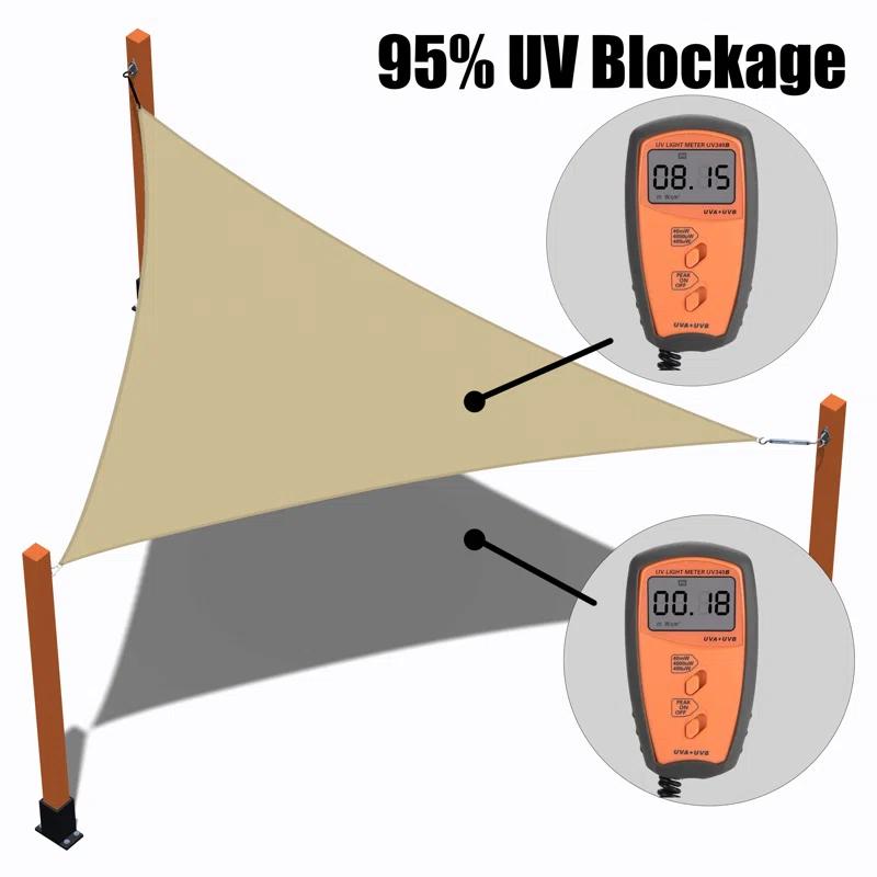 ColourTree Royal Shade Triangle 200 GSM Sun Shade Sail