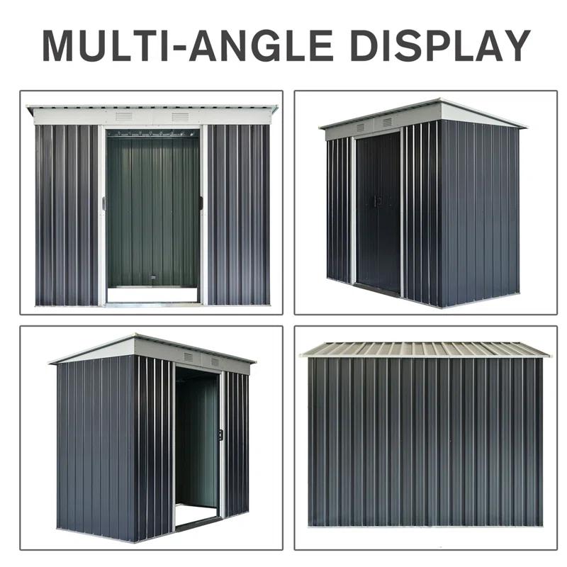 Outsunny 85.5" W x 48" D Storage Shed