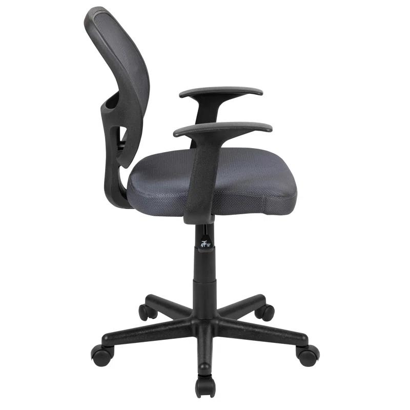 Mid-Back Mesh Swivel Ergonomic Task Office Chair - Arms