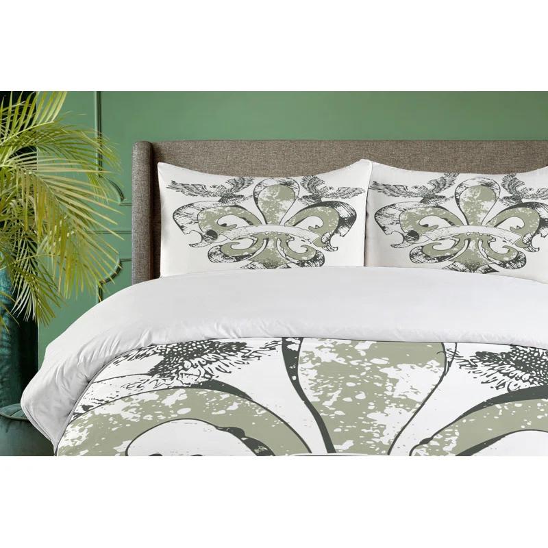Ambesonne Modern & Contemporary Paisley Duvet Cover Set