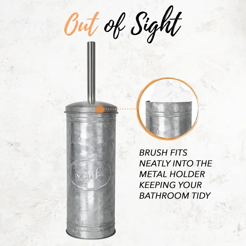 Autumn Alley Metal Toilet Brush And Holder