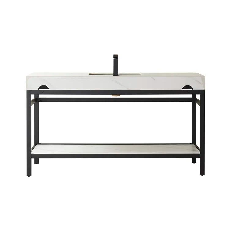 Vinnova 60'' Single Bathroom Vanity with Stone Top