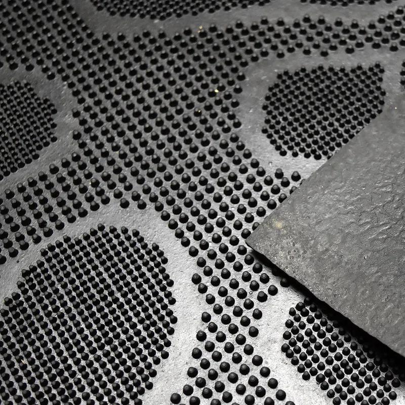 Evideco Outdoor Mat Front Rubber Shoeprint 30 in. x 18 in. Non-Slip Outdoor Door Mat